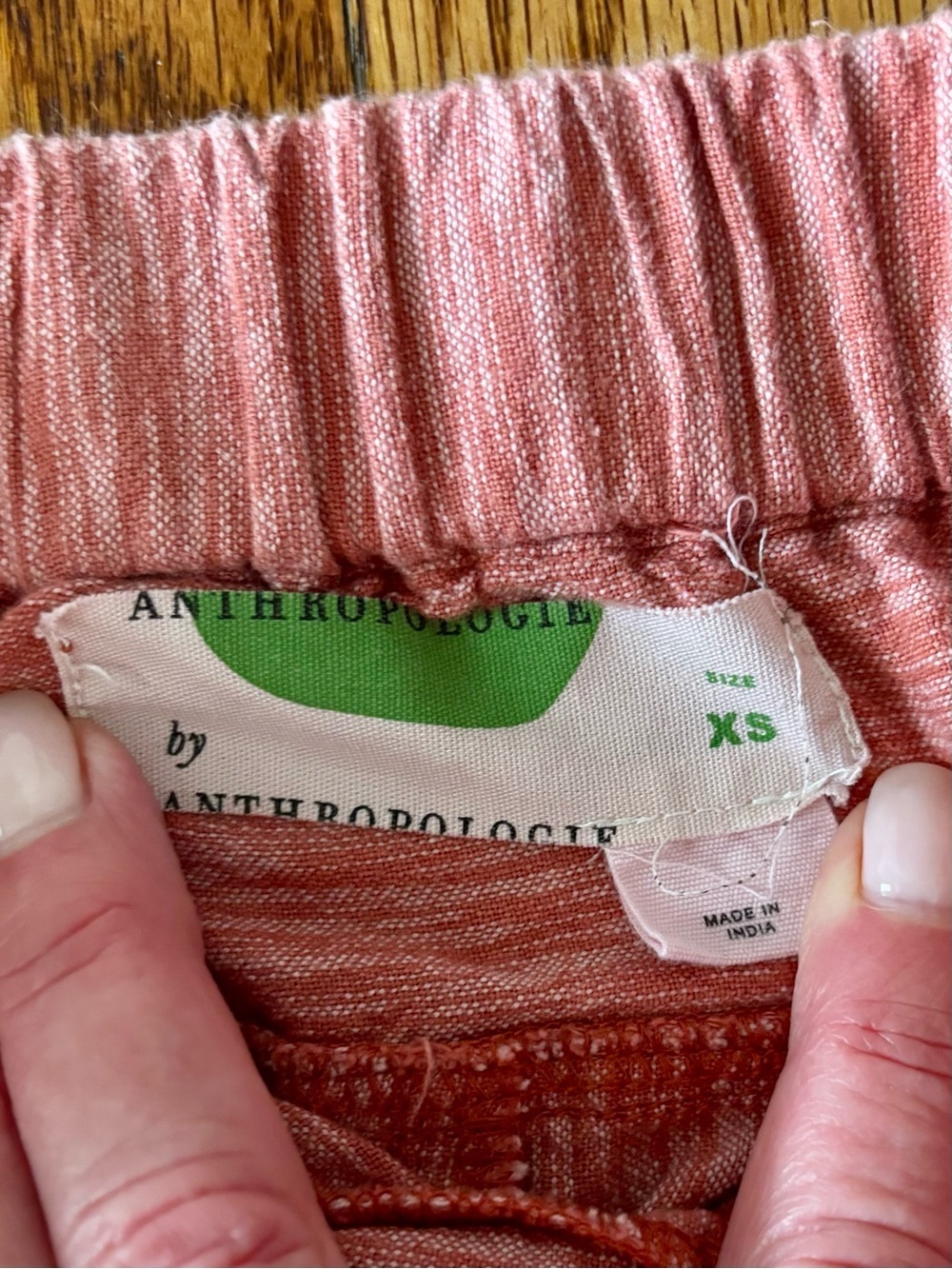 Anthropologie Dusty Rose Pull-On Track Pants - Picture 3 of 10